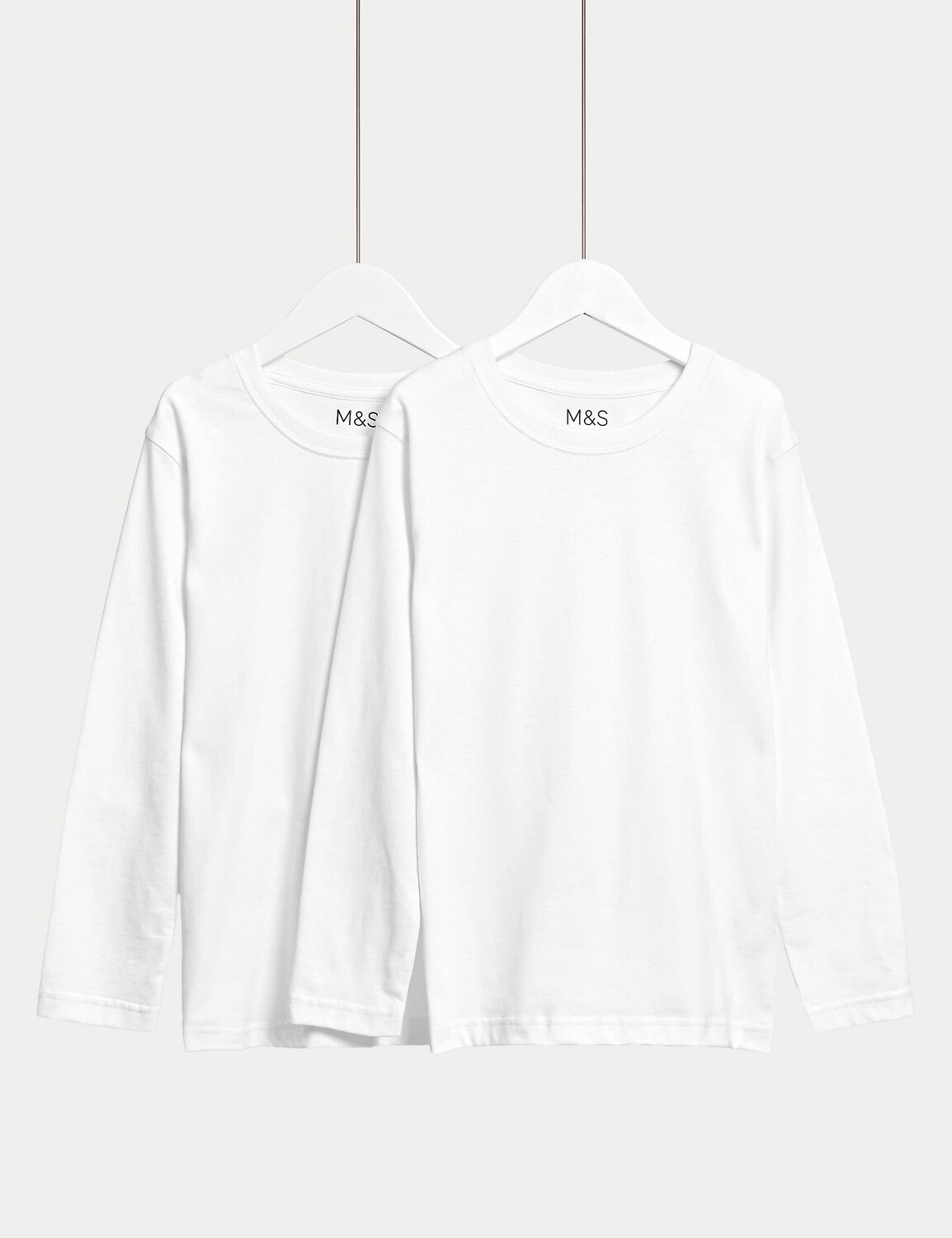 2 пары школьных футболок унисекс из чистого хлопка (2–16 лет) Marks & Spencer, белый
2 пары школьных футболок унисекс из чистого хлопка (2–16 лет) Marks & Spencer, белый