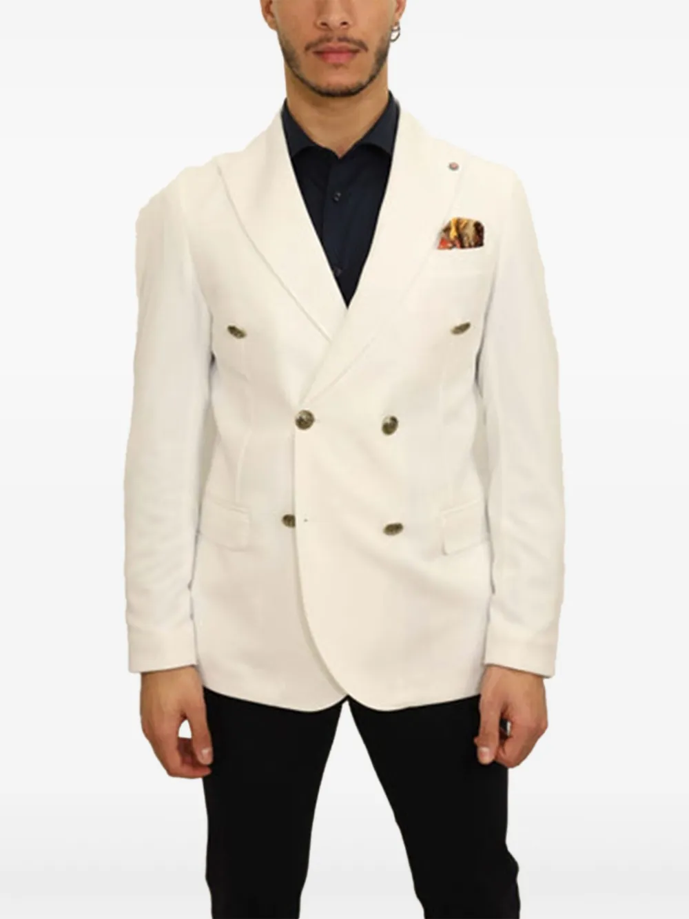 Двубортный пиджак BHARNABA, белый
Двубортный пиджак BHARNABA, белый