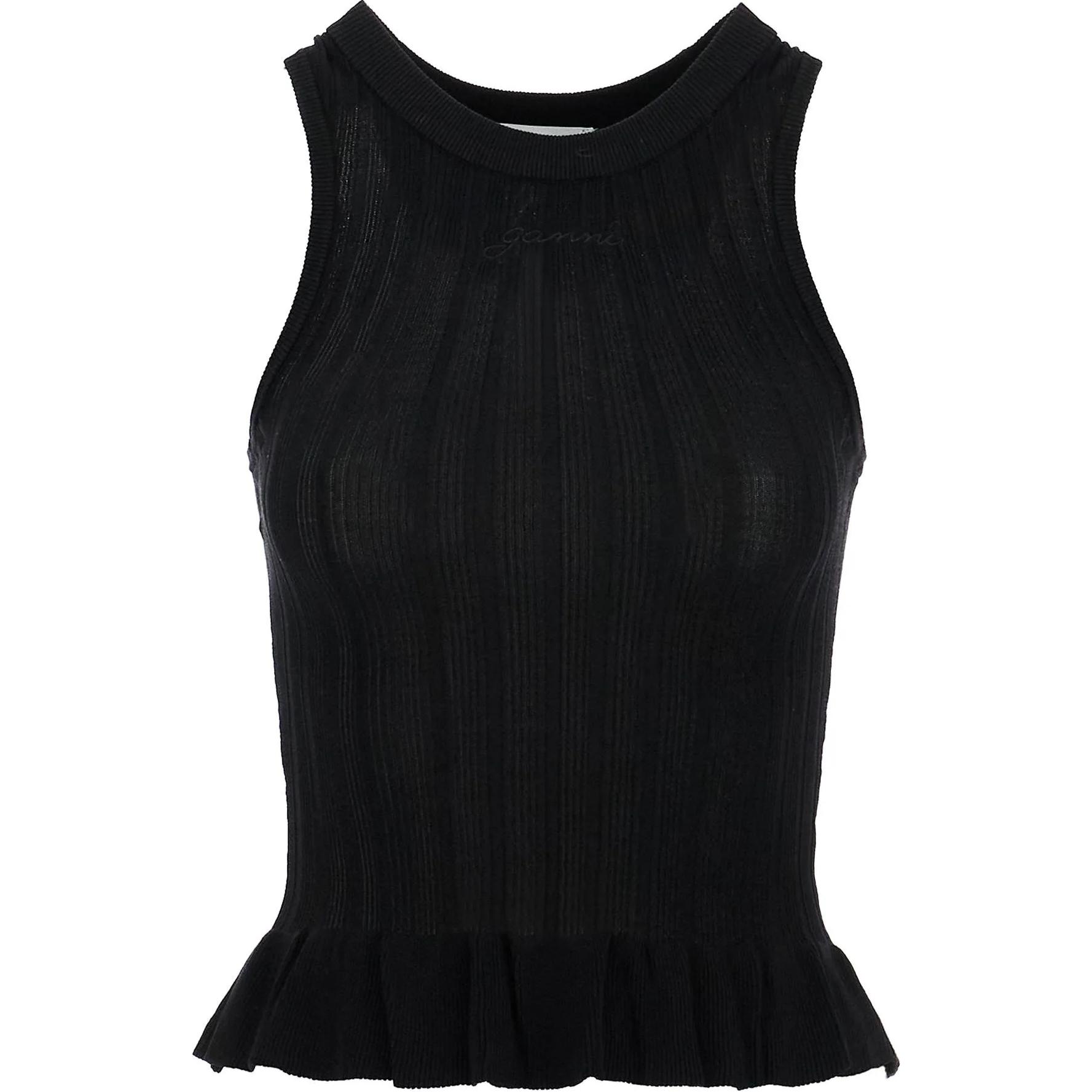 Риб-топ GANNI, черный
Риб-топ GANNI, черный