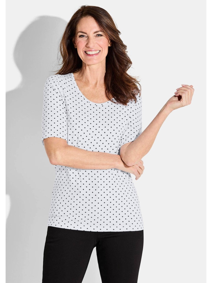 Рубашка белая / черная / с узором GOLDNER
Рубашка белая / черная / с узором GOLDNER