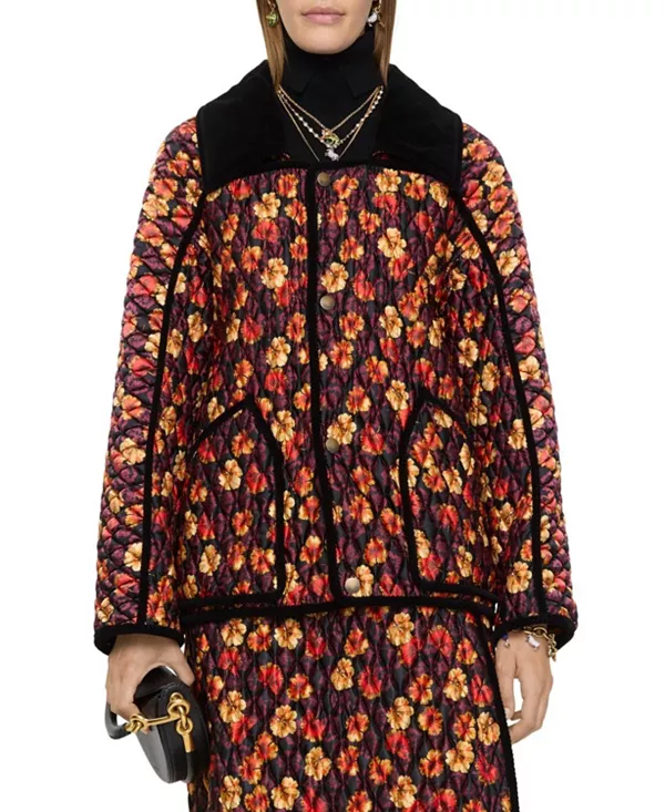 Стеганая нейлоновая куртка «Флористон» с рисунком листьев герани Burberry, мультиколор
Стеганая нейлоновая куртка «Флористон» с рисунком листьев герани Burberry, мультиколор