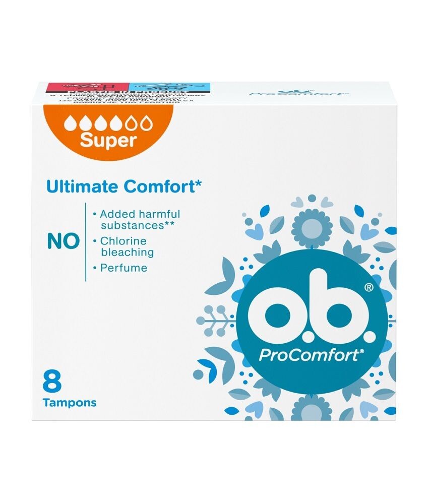O.B. ProComfort Super гигиенические тампоны, 8 шт.
O.B. ProComfort Super гигиенические тампоны, 8 шт.