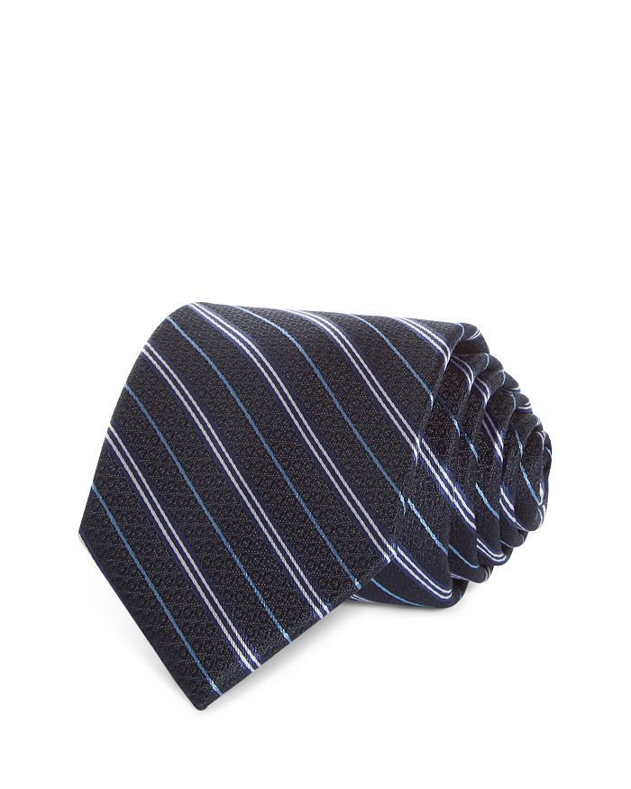 Шелковый классический галстук в полоску - эксклюзив The Men's Store at Bloomingdale's, синий 
Шелковый классический галстук в полоску - эксклюзив The Men's Store at Bloomingdale's, синий