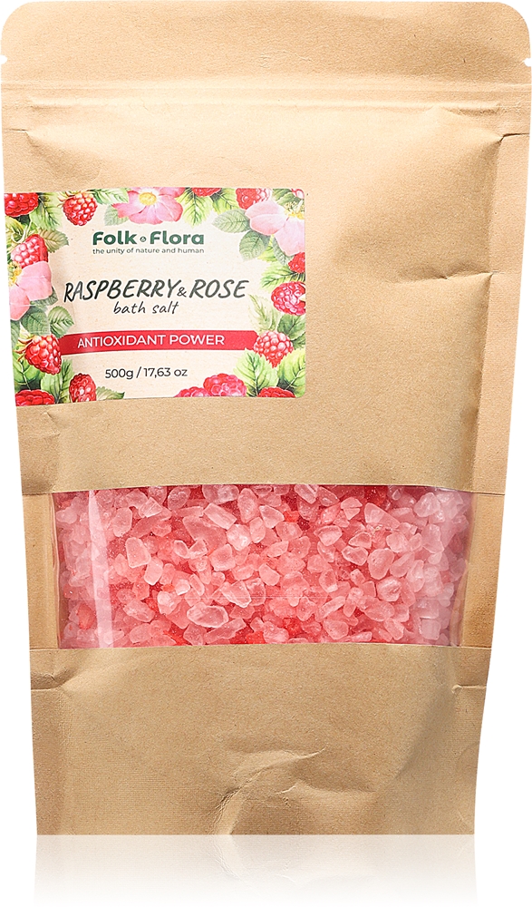 Соль для ванн с малиной и розой Folk & Flora, 500 гр
Соль для ванн с малиной и розой Folk & Flora, 500 гр