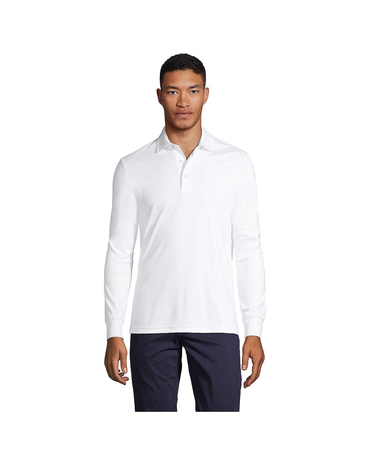 Мужская супермягкая рубашка-поло Supima с длинными рукавами Lands' End
Мужская супермягкая рубашка-поло Supima с длинными рукавами Lands' End