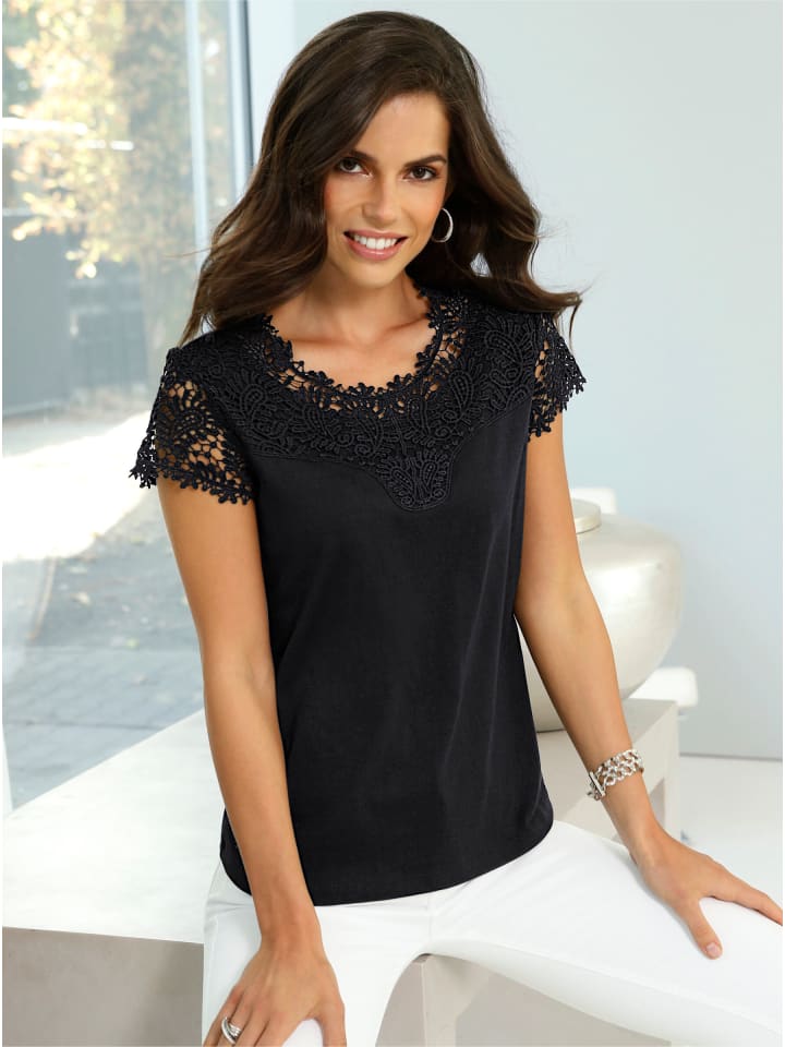 Кружевная рубашка черного цвета WITT WEIDEN
Кружевная рубашка черного цвета WITT WEIDEN