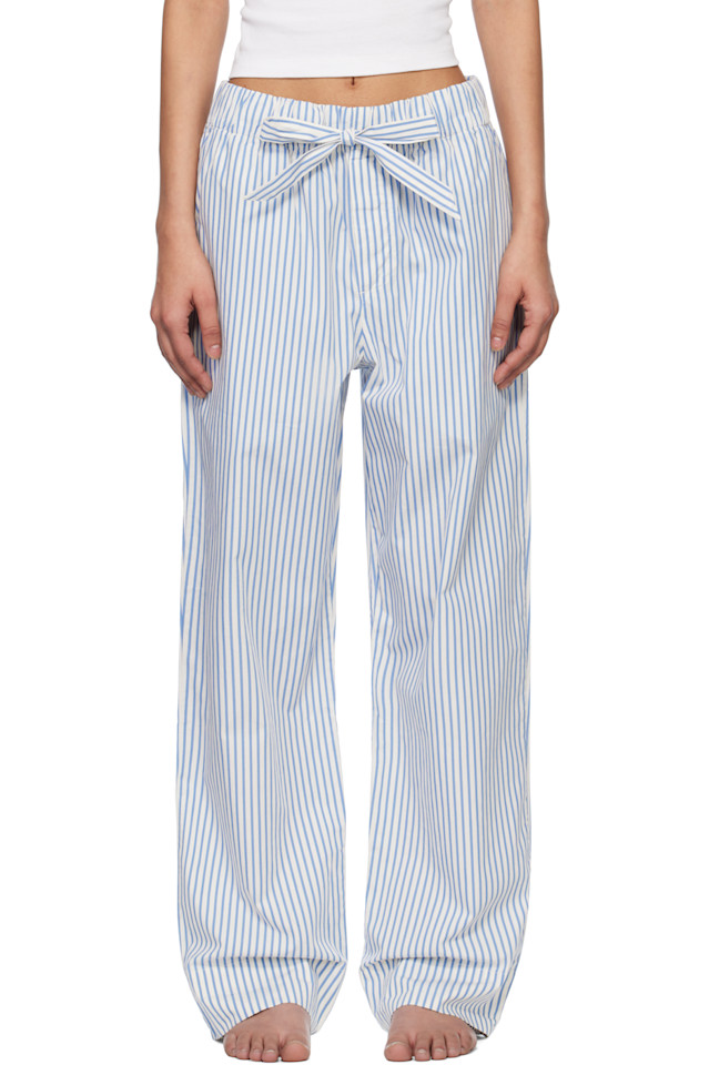 Пижамные брюки из поплина Tekla, синий
Пижамные брюки из поплина Tekla, синий