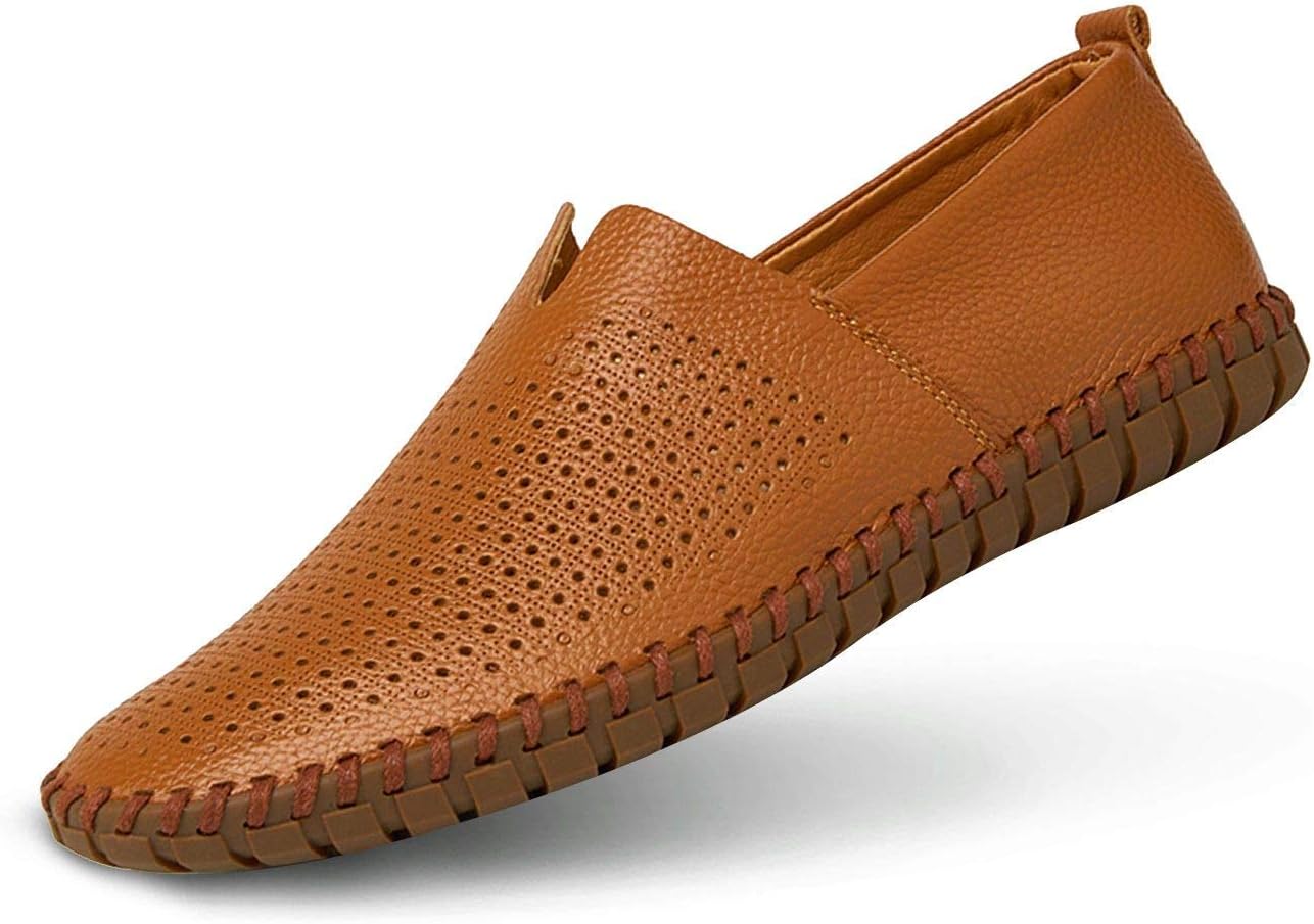 Мужские мокасины из натуральной кожи, слипоны, мягкие прогулочные туфли с перфорацией для вождения Mitvr, коричневый
Мужские мокасины из натуральной кожи, слипоны, мягкие прогулочные туфли с перфорацией для вождения Mitvr, коричневый