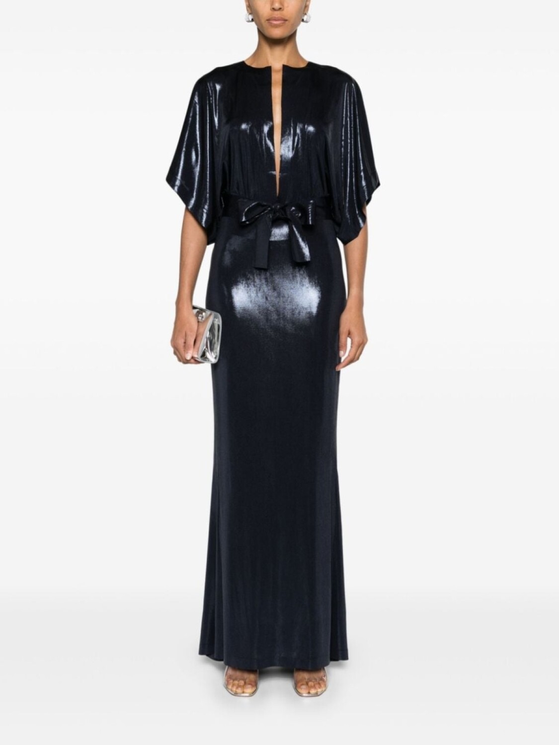 Norma Kamali платье Obie с глубоким вырезом, синий
Norma Kamali платье Obie с глубоким вырезом, синий