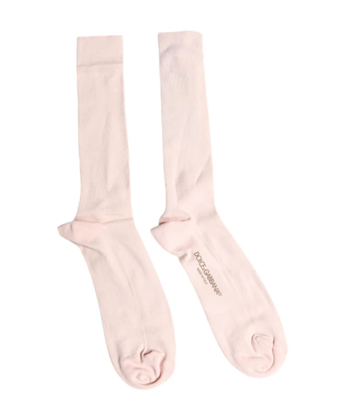 Роскошные хлопковые носки до икры с логотипом Dolce & Gabbana, розовый
Роскошные хлопковые носки до икры с логотипом Dolce & Gabbana, розовый