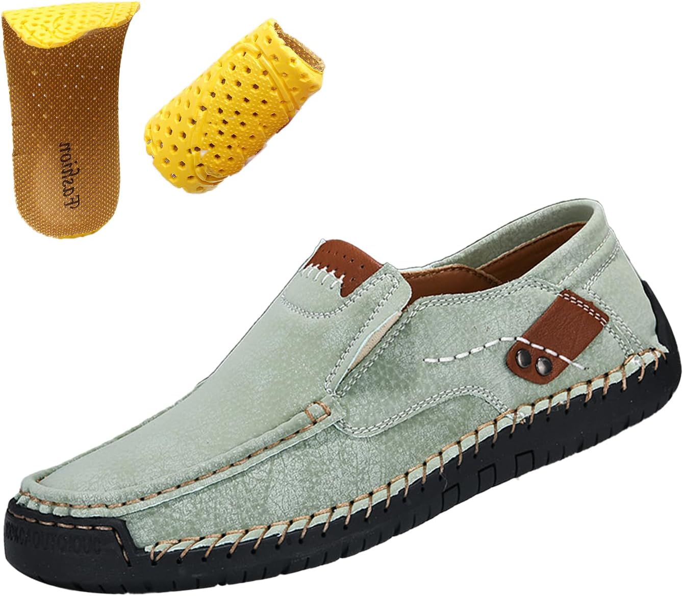 Мужские винтажные кожаные туфли, легкие слипоны, плоские оксфорды, лоферы, мокасины, повседневные прогулочные ботинки Moyowei, зеленый
Мужские винтажные кожаные туфли, легкие слипоны, плоские оксфорды, лоферы, мокасины, повседневные прогулочные ботинки Moyowei, зеленый