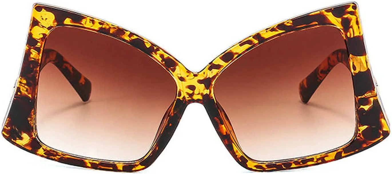 Солнцезащитные очки COTIA Oversized Butterfly Cat Eye для женщин и мужчин, модные панк-очки с градиентным переходом цвета, уникальные очки неправильной формы, Leopard
Солнцезащитные очки COTIA Oversized Butterfly Cat Eye для женщин и мужчин, модные панк-очки с градиентным переходом цвета, уникальные очки неправильной формы, Leopard
