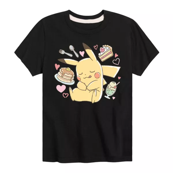 Футболка с рисунком десерта Покемон Пикачу для мальчиков 8-20 лет Licensed Character, черный
Футболка с рисунком десерта Покемон Пикачу для мальчиков 8-20 лет Licensed Character, черный
