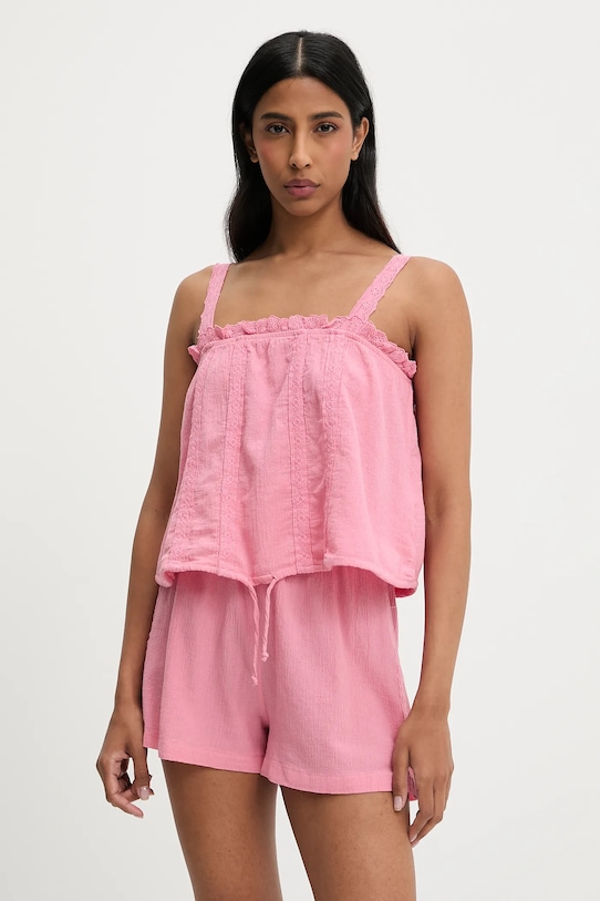 Хлопковая блузка и шорты Answear.Lab, розовый
Хлопковая блузка и шорты Answear.Lab, розовый