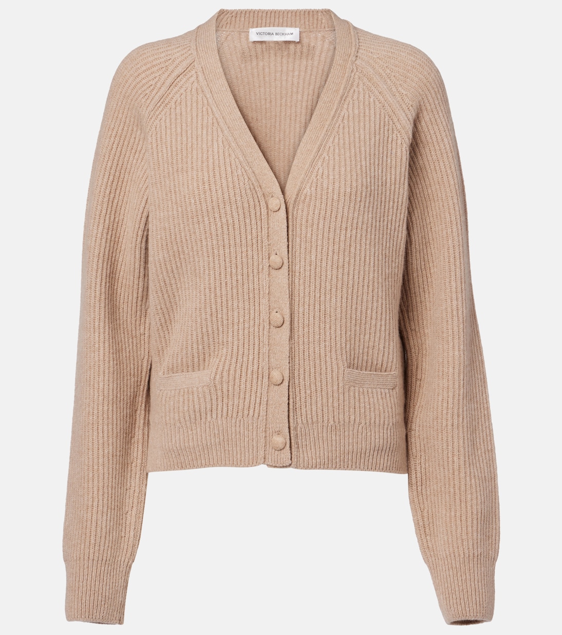 Кардиган из шерсти и кашемира с рельефной вязкой Victoria Beckham, песочный
Кардиган из шерсти и кашемира с рельефной вязкой Victoria Beckham, песочный