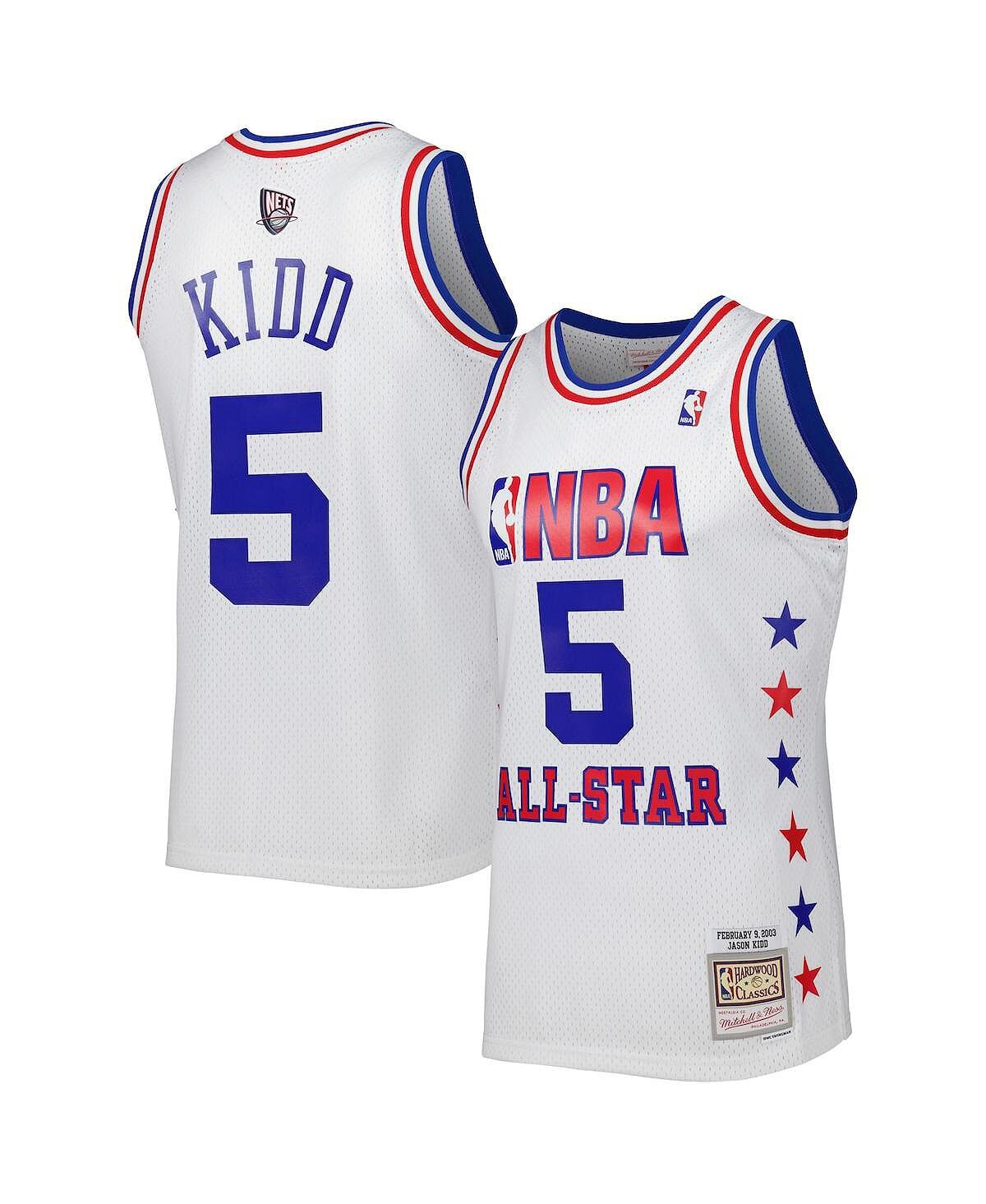 Мужская майка Джейсона Кидда Уайта Восточной конференции 2003 года All Star Game Swingman Mitchell & Ness
Мужская майка Джейсона Кидда Уайта Восточной конференции 2003 года All Star Game Swingman Mitchell & Ness