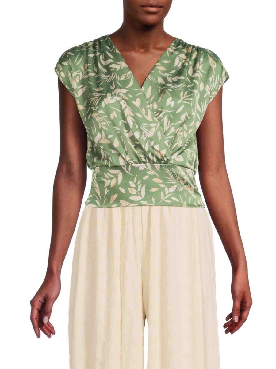 Топ с цветочным принтом и рукавами-крылышками Renee C., цвет Sage Beige
Топ с цветочным принтом и рукавами-крылышками Renee C., цвет Sage Beige