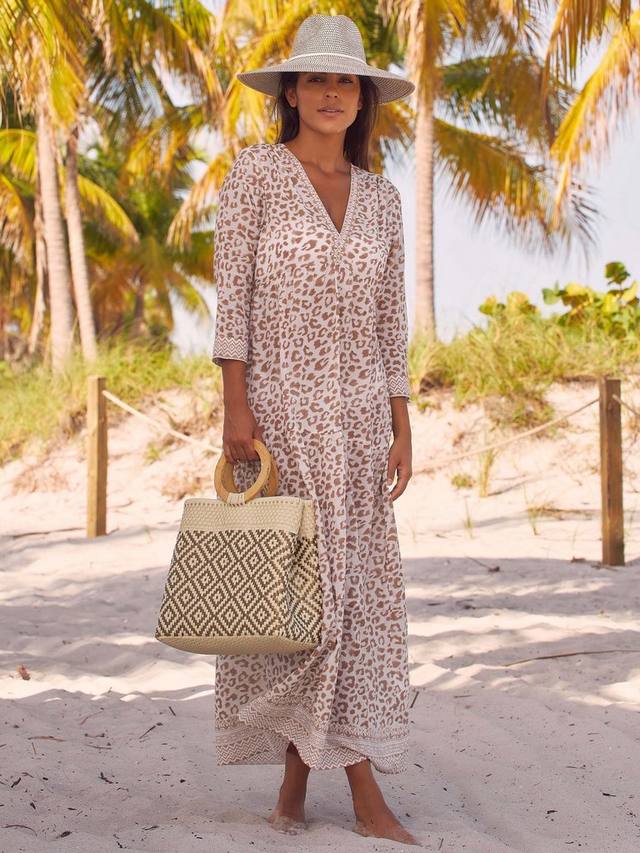 Платье из чистой органической хлопковой ткани с анимал принтом Mykonos Aspiga, White/Taupe
Платье из чистой органической хлопковой ткани с анимал принтом Mykonos Aspiga, White/Taupe