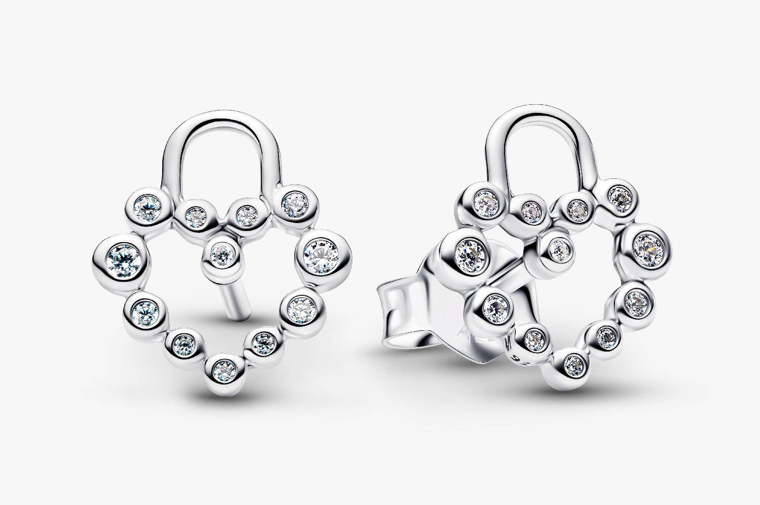 Серьги Pandora Sparkling Heart Padlock, серебро
Серьги Pandora Sparkling Heart Padlock, серебро