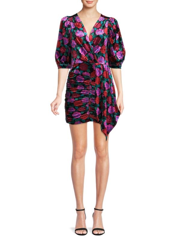 Бархатное мини-платье Ronny Kobo с цветочным принтом и рюшами monica, фиолетовый
Бархатное мини-платье Ronny Kobo с цветочным принтом и рюшами monica, фиолетовый