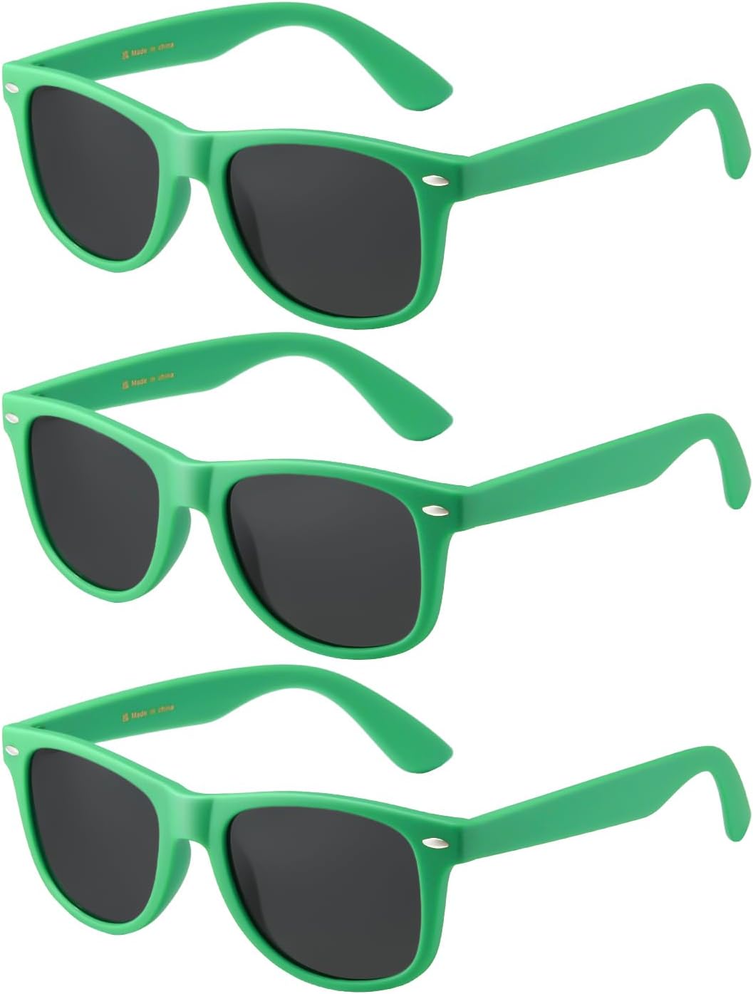 Солнцезащитные очки MASDUN Retro Polarized для мужчин и женщин, классические солнцезащитные очки с защитой от УФ-излучения MD2140 (комплект из 3 штук), 3 Pack, Green Frame Grey Lens
Солнцезащитные очки MASDUN Retro Polarized для мужчин и женщин, классические солнцезащитные очки с защитой от УФ-излучения MD2140 (комплект из 3 штук), 3 Pack, Green Frame Grey Lens