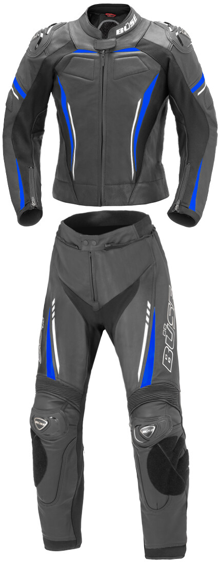 Мотоциклетный костюм Büse Imola, черный/синий 
Мотоциклетный костюм Büse Imola, черный/синий