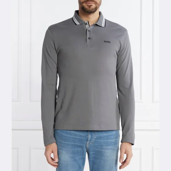 Рубашка поло стандартного кроя со складками Boss, серый
Рубашка поло стандартного кроя со складками Boss, серый