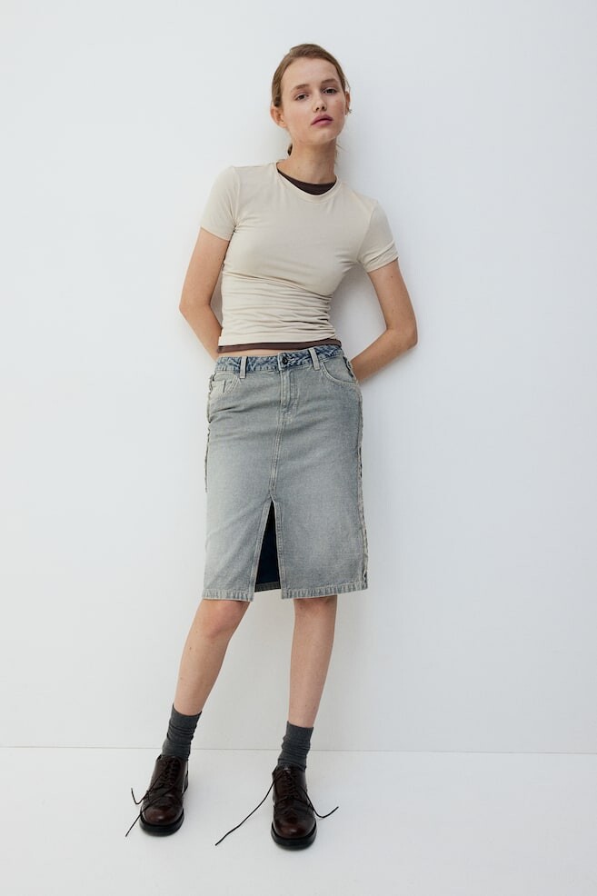 Юбка длиной до колена H&M, синий
Юбка длиной до колена H&M, синий