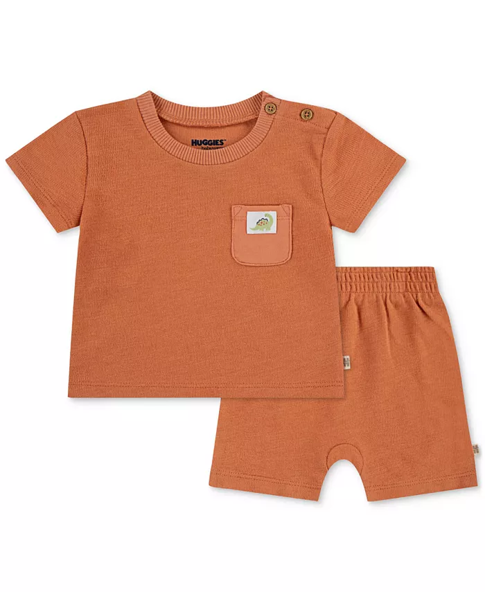 Детский комплект из 2 предметов: футболка и шорты из крепового трикотажа Huggies, оранжевый
Детский комплект из 2 предметов: футболка и шорты из крепового трикотажа Huggies, оранжевый