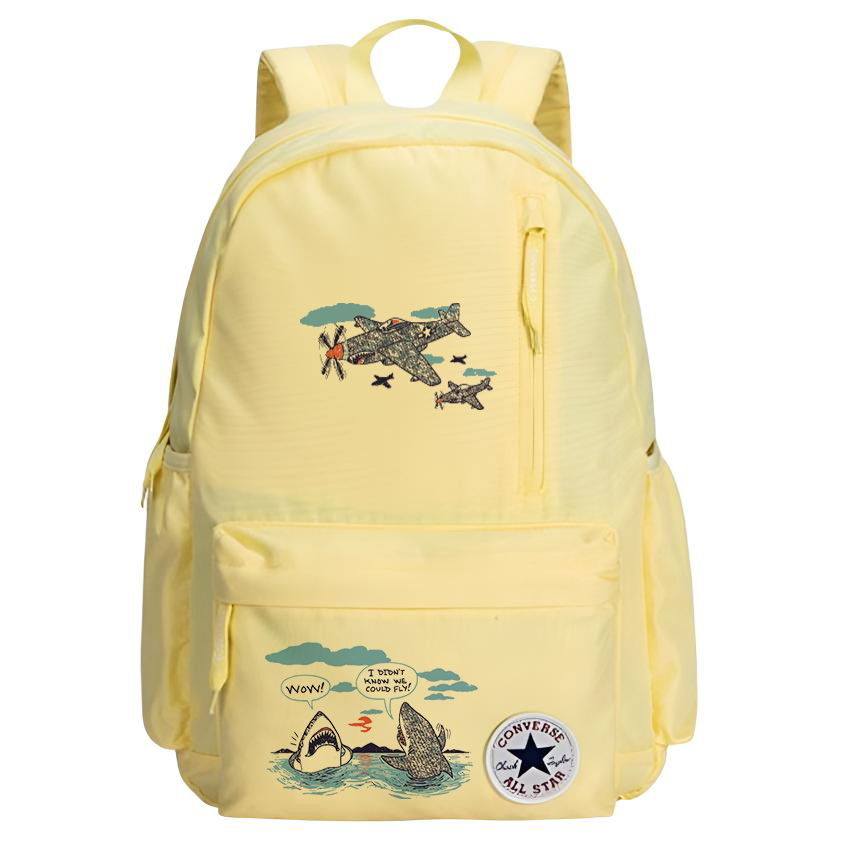 Converse Полиэстеровый рюкзак среднего размера унисекс с термопереносом цвета гусиное яйцо, Plane Shark
Converse Полиэстеровый рюкзак среднего размера унисекс с термопереносом цвета гусиное яйцо, Plane Shark
