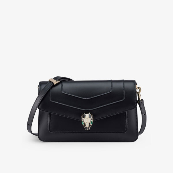 Кожаная сумка через плечо Serpenti Forever East-West Bvlgari, черный
Кожаная сумка через плечо Serpenti Forever East-West Bvlgari, черный