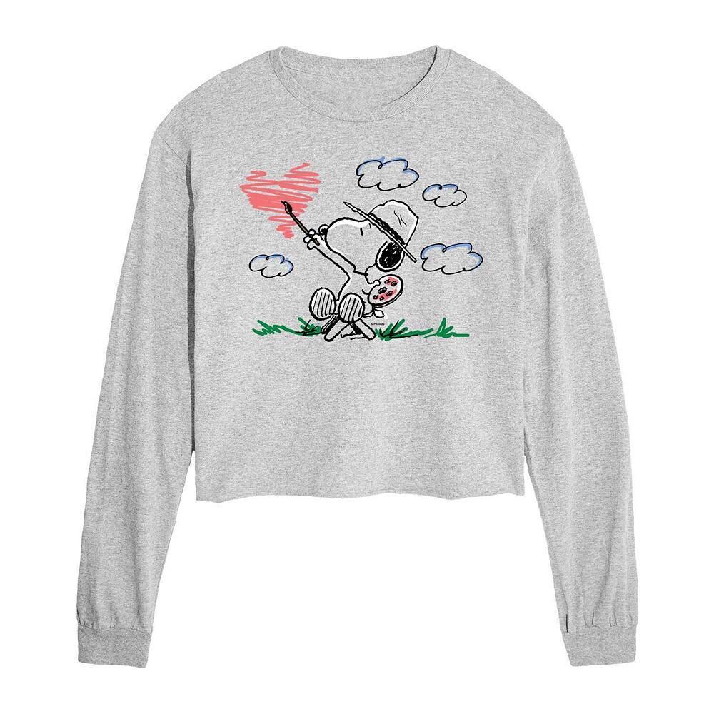 Укороченная футболка с длинными рукавами для детей Peanuts Snoopy Heart Scribble Licensed Character, цвет Heather Gray
Укороченная футболка с длинными рукавами для детей Peanuts Snoopy Heart Scribble Licensed Character, цвет Heather Gray