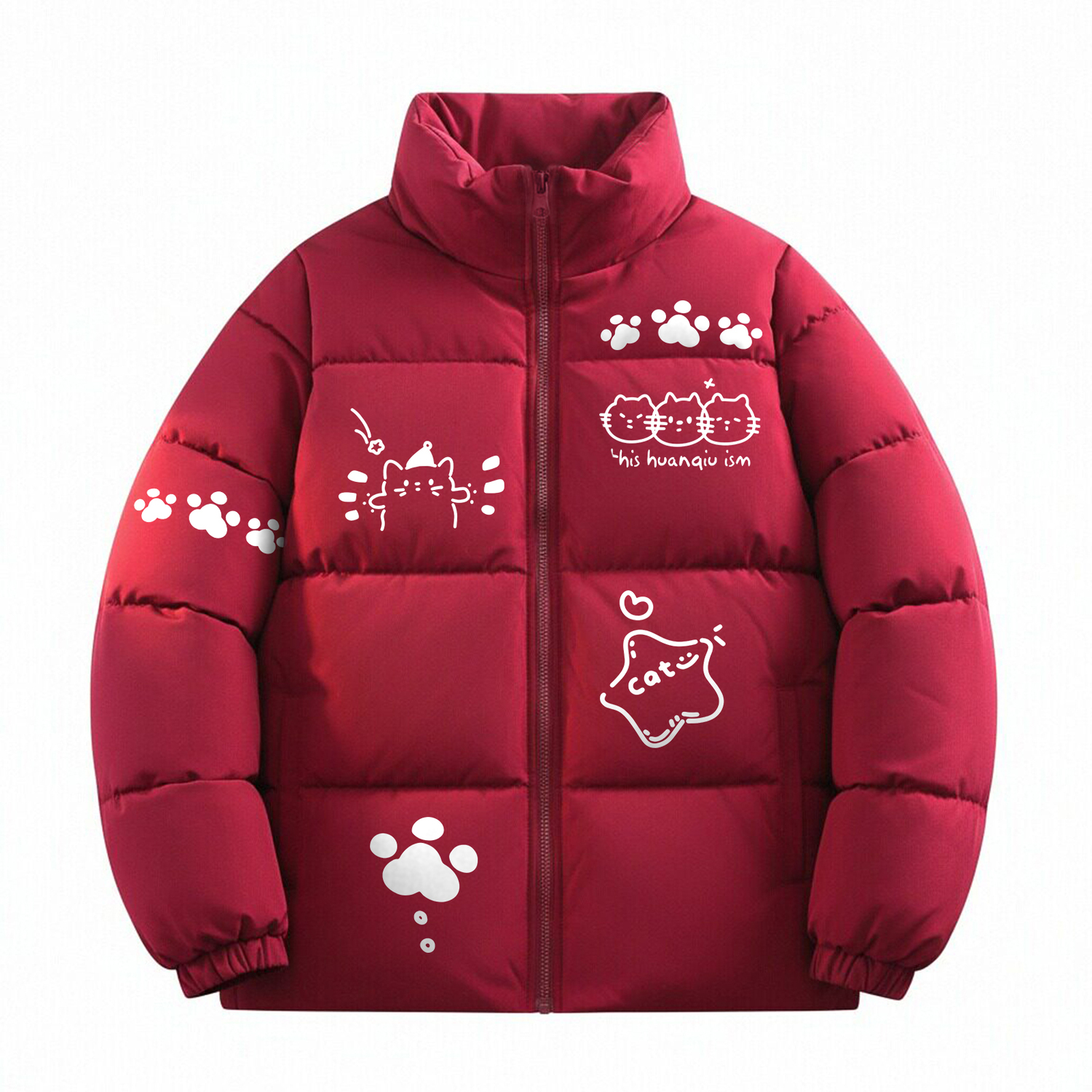Пуховик Unisex Stand Collar Thickened Padded Puffer Jacket HUANQIU, maroon
Пуховик Unisex Stand Collar Thickened Padded Puffer Jacket HUANQIU, maroon