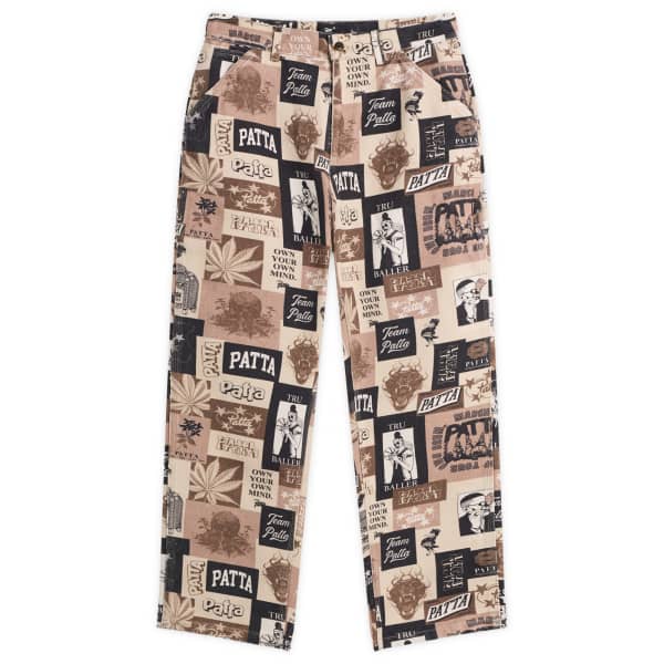 Коллажные холщовые брюки Patta, бежевый
Коллажные холщовые брюки Patta, бежевый