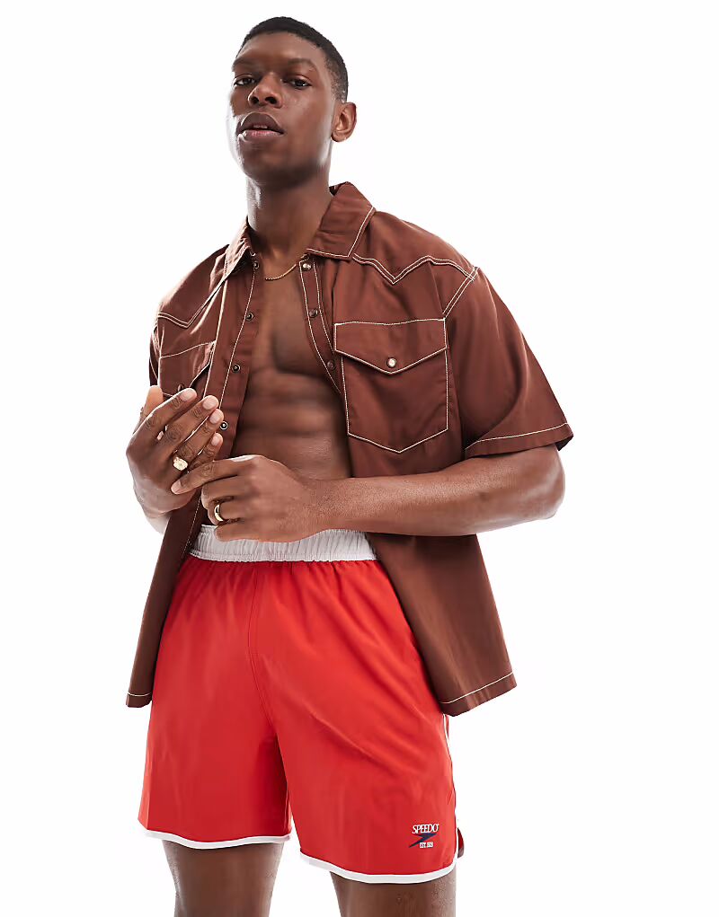 Плавки-шорты Speedo Swim с логотипом Volley 16'', шорты для плавания в высокорисковом красном цвете
Плавки-шорты Speedo Swim с логотипом Volley 16'', шорты для плавания в высокорисковом красном цвете