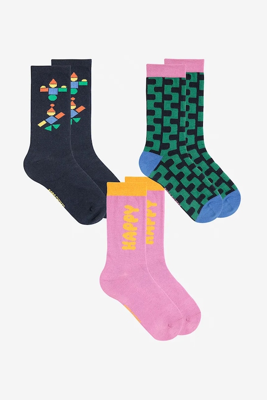 Детские носки Happy, упаковка 3 шт. Bobo Choses, розовый
Детские носки Happy, упаковка 3 шт. Bobo Choses, розовый