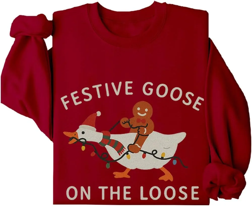 Свитшут Festive Goose on the Loose Gingerbread Relliot
Свитшут Festive Goose on the Loose Gingerbread Relliot