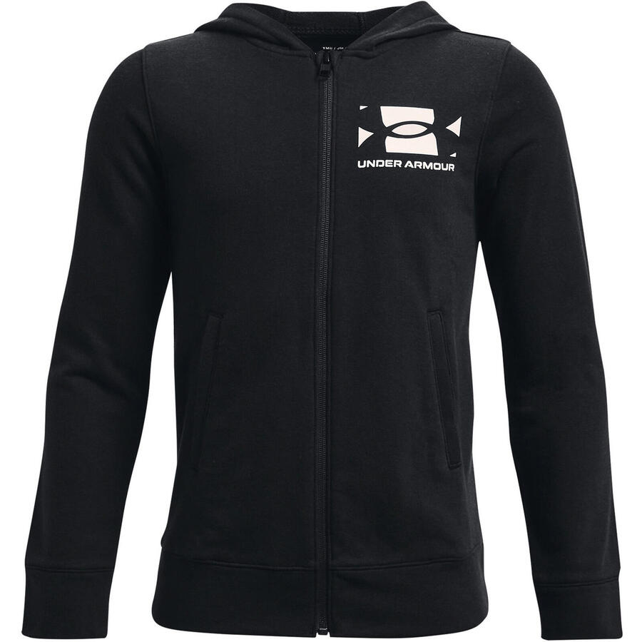 Толстовка Under Armour Rival Terry Fz Hood, черная, детская
Толстовка Under Armour Rival Terry Fz Hood, черная, детская