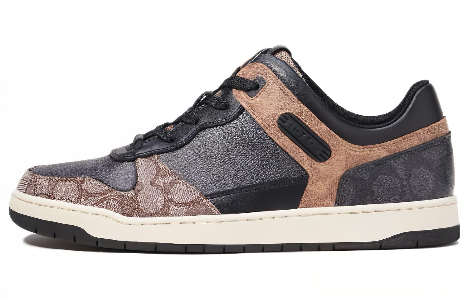 C201 Monogram Кроссовки COACH, Черный/Клен 
C201 Monogram Кроссовки COACH, Черный/Клен