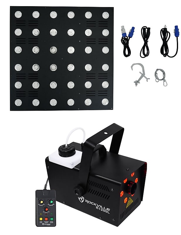 Rockville STAGE MATRIX 36 RGB 6x6 Трехцветная матрица DJ Blinder Light + LED Fogger STAGE MATRIX 36 RGB+R1200L
Rockville STAGE MATRIX 36 RGB 6x6 Трехцветная матрица DJ Blinder Light + LED Fogger STAGE MATRIX 36 RGB+R1200L