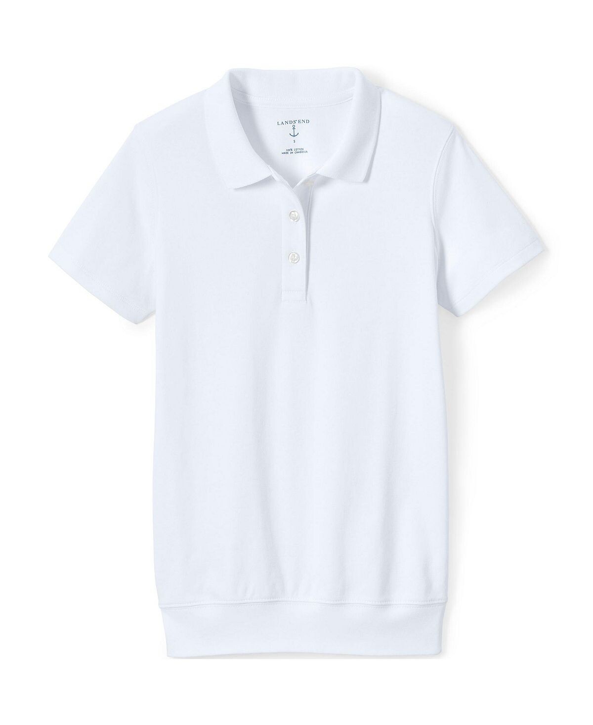 Школьная форма Детская рубашка поло с короткими рукавами и полосками внизу Lands' End
Школьная форма Детская рубашка поло с короткими рукавами и полосками внизу Lands' End