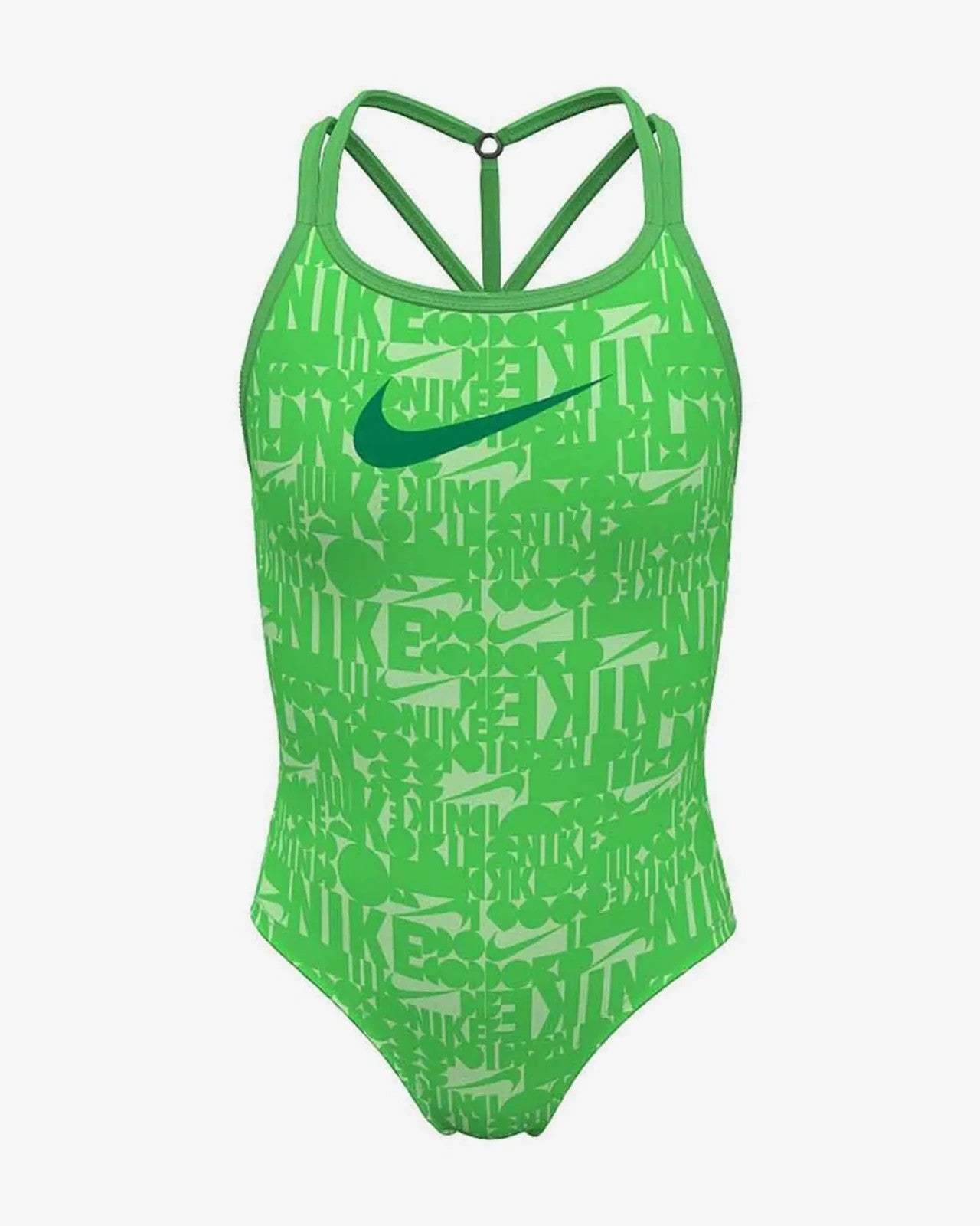 Детский слитный купальник Nike Swim Retro Flow зеленого цвета с Т-образной спинкой, модель SRT341
Детский слитный купальник Nike Swim Retro Flow зеленого цвета с Т-образной спинкой, модель SRT341