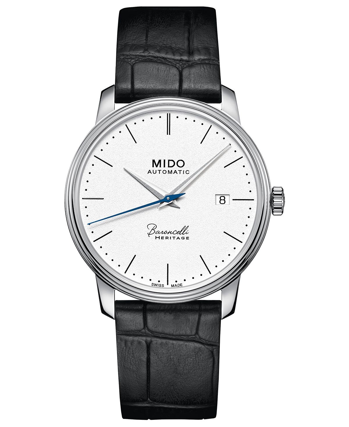 Мужские швейцарские автоматические часы Baroncelli III Heritage с черным кожаным ремешком, 39 мм Mido
Мужские швейцарские автоматические часы Baroncelli III Heritage с черным кожаным ремешком, 39 мм Mido
