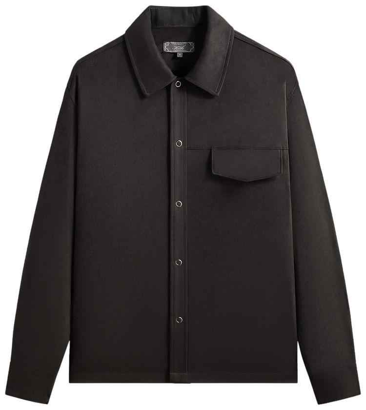 Рубашка Kith Montague из микрозамши, черная
Рубашка Kith Montague из микрозамши, черная