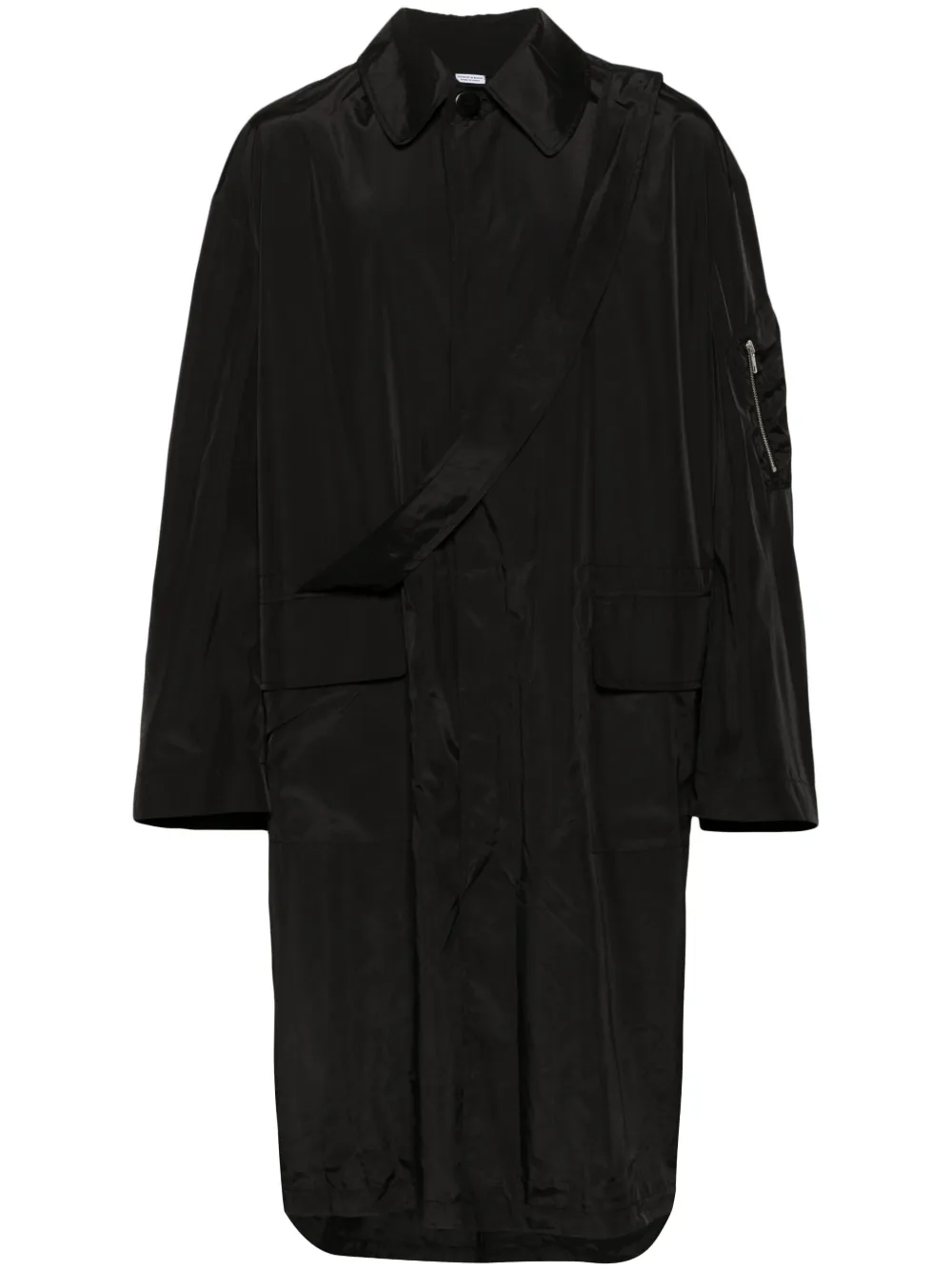 Однобортный пуховик Random Identities, черный
Однобортный пуховик Random Identities, черный