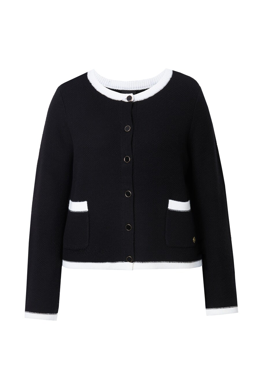 Вязаный кардиган Ulla Popken, черный
Вязаный кардиган Ulla Popken, черный