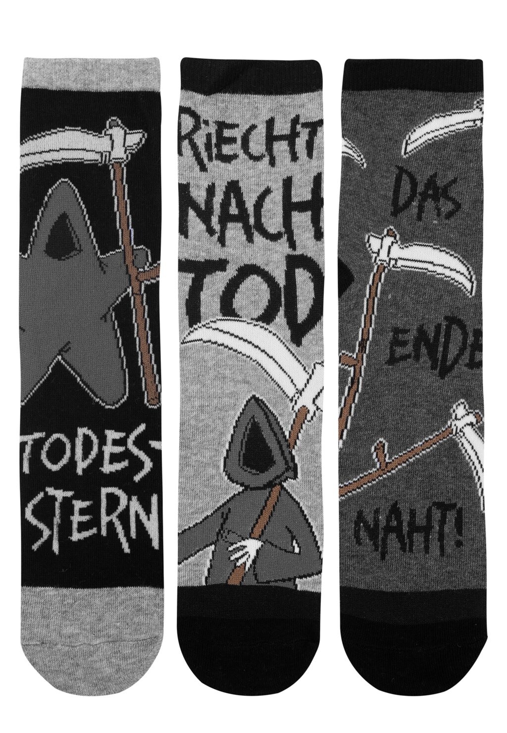 Носки 3ER PACK TOT ABER LUSTIG United Labels, серый
Носки 3ER PACK TOT ABER LUSTIG United Labels, серый