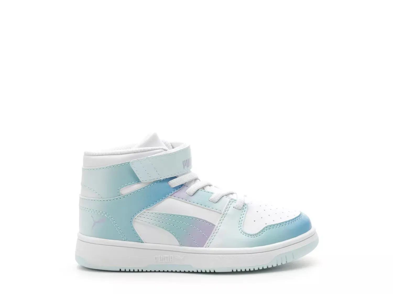 Высокие кроссовки Rebound Layup Euphoria - детские Puma, White/Blue/Purple Ombre
Высокие кроссовки Rebound Layup Euphoria - детские Puma, White/Blue/Purple Ombre