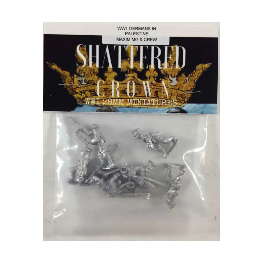 GP Максим MG и команда, WWI Shattered Crown Miniatures - Germans in Palestine (28mm) 
GP Максим MG и команда, WWI Shattered Crown Miniatures - Germans in Palestine (28mm)