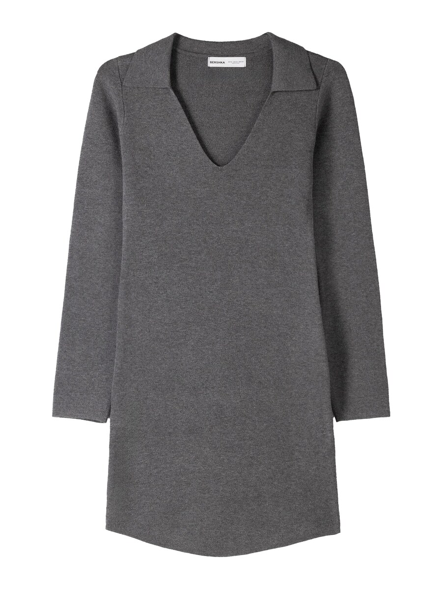 Вязаное платье Bershka, темно-серый
Вязаное платье Bershka, темно-серый